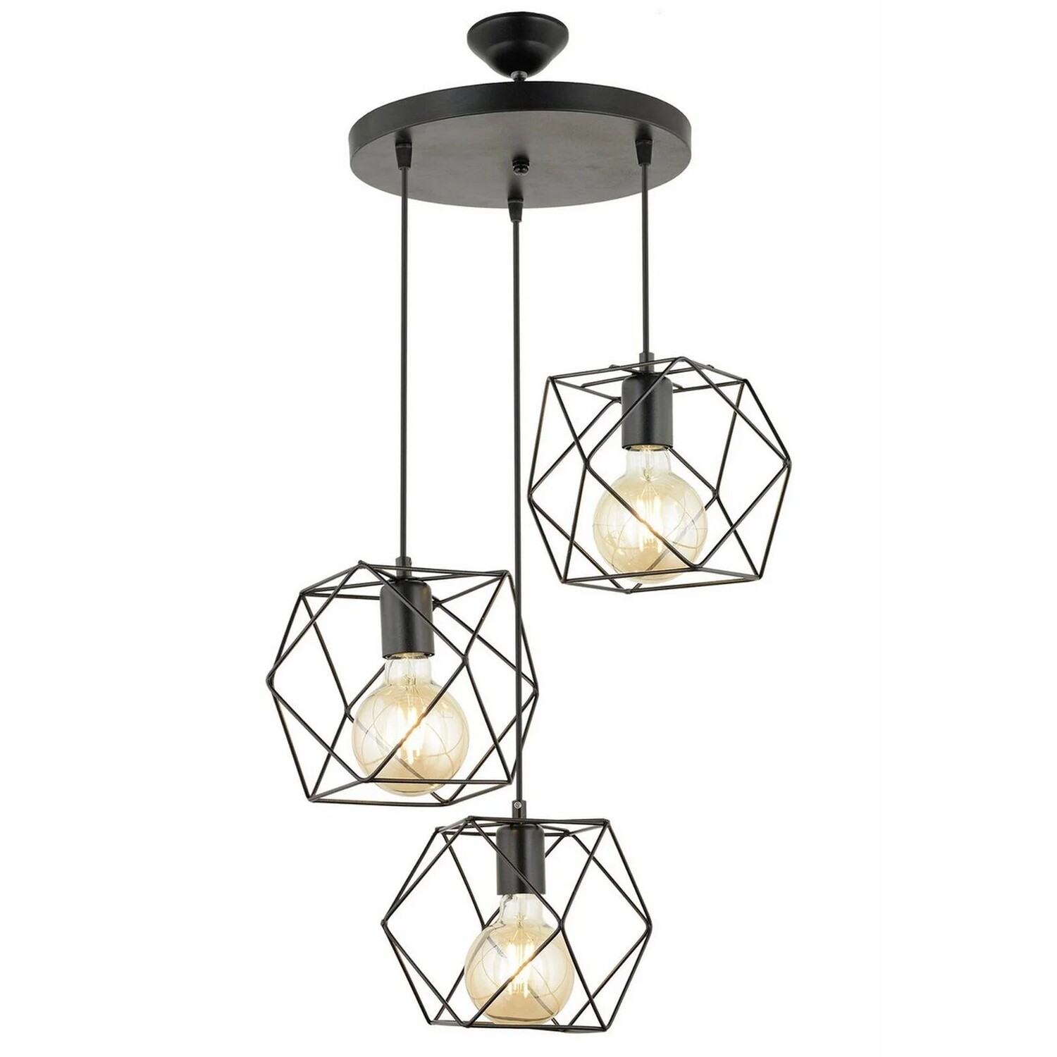 

Люстра Sapphire Light Lily, 3 Части - Черный Safir Light