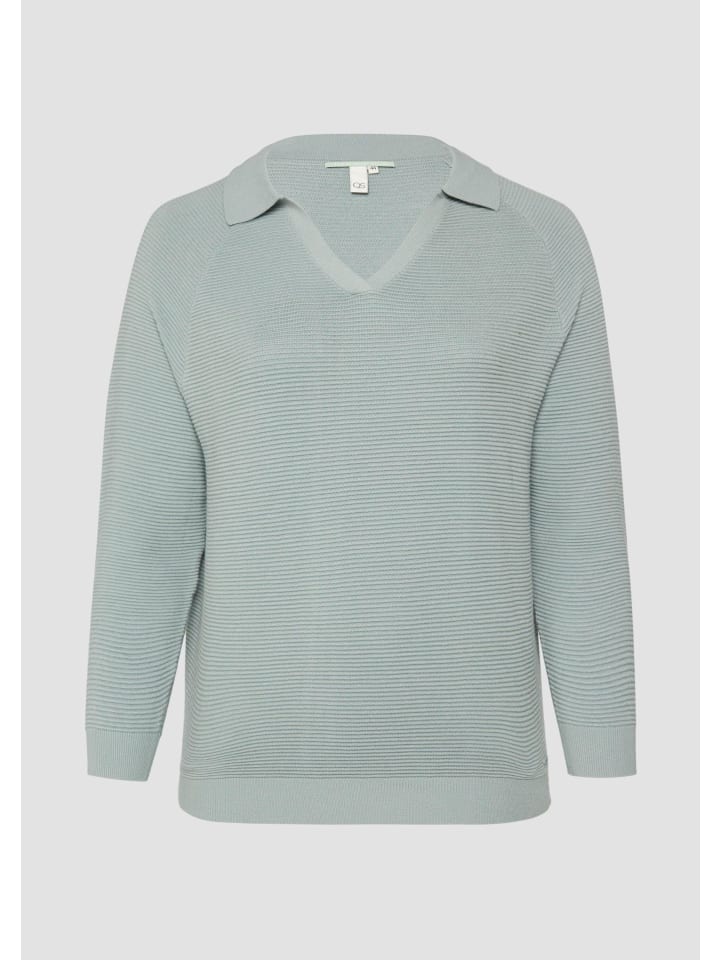 

Вязаный свитер цвета 7217_шалфейно-зеленый QS