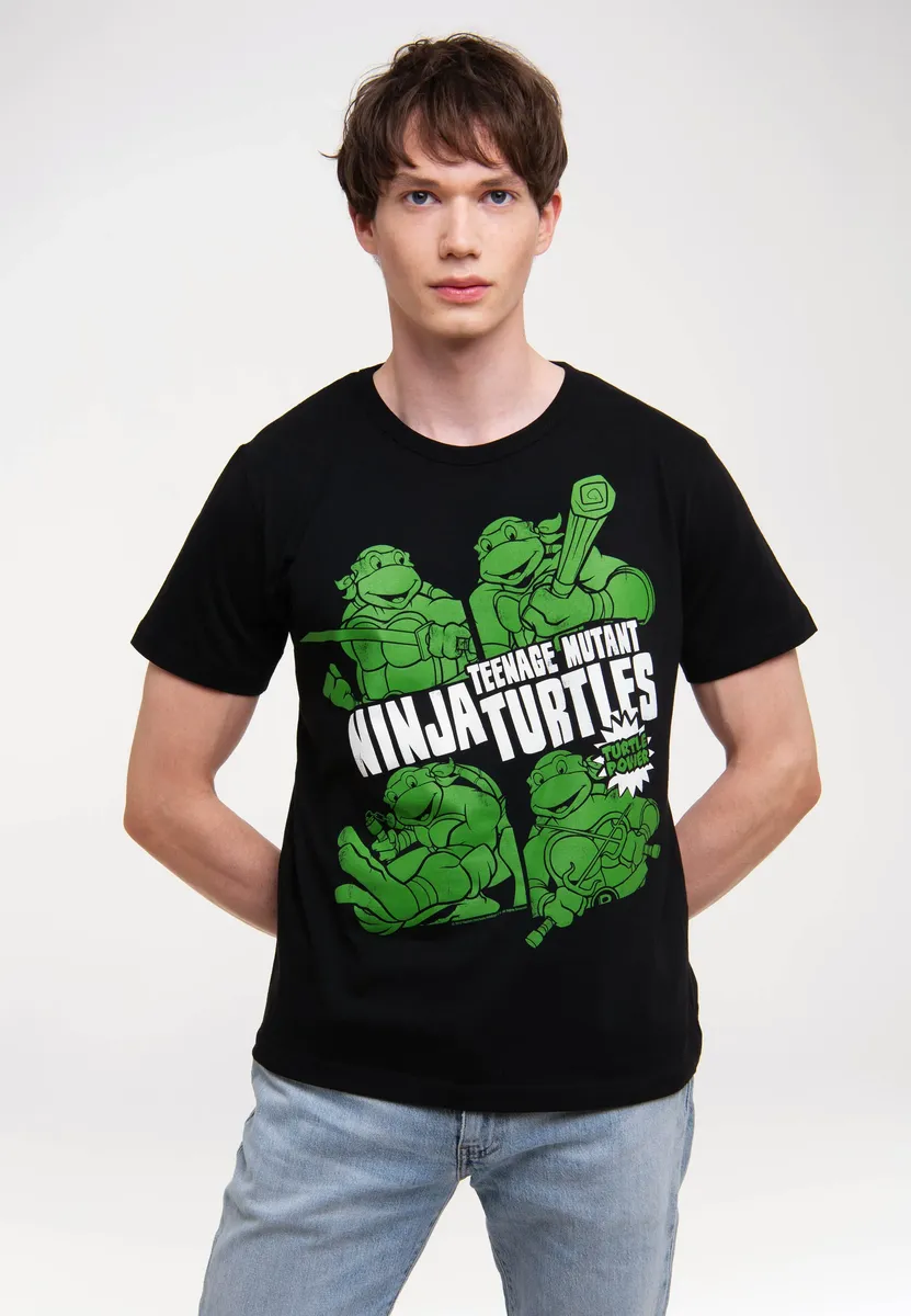 

Футболка Logoshirt "Ninja Turtles - Turtle Power", с лицензионным принтом, черный