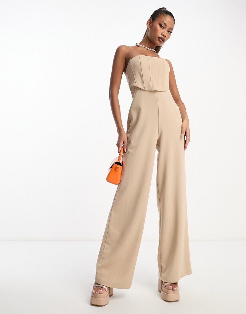 

Корсетный комбинезон широкого кроя с корсетом ASOS DESIGN