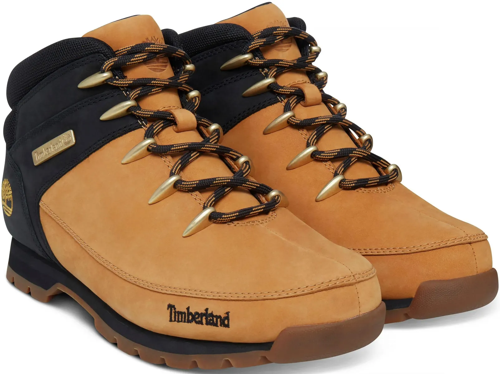Мужские ботинки Timberland Euro Sprint на шнуровке, горчично-черные — фото 2