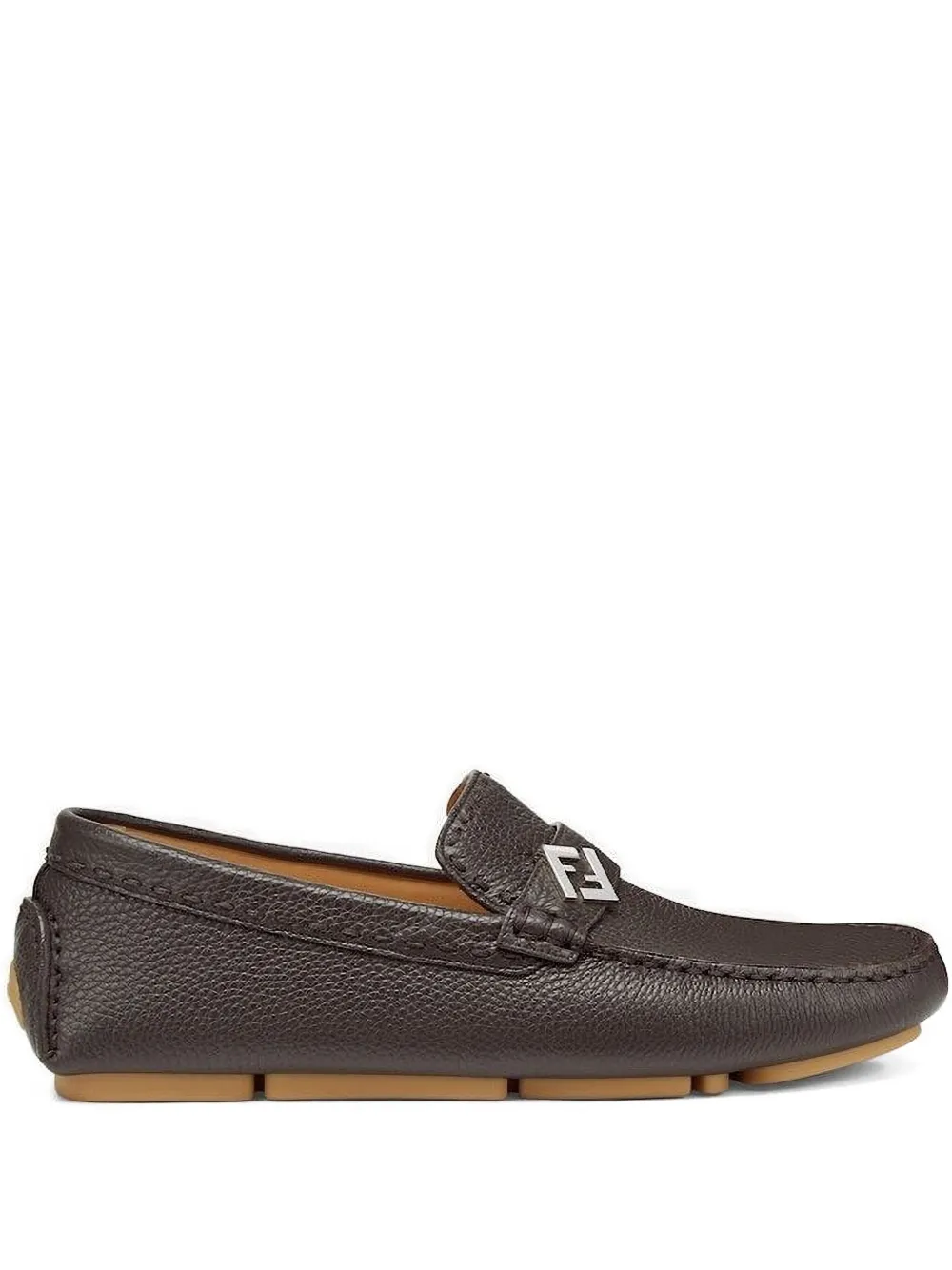 

Лоферы с логотипом FF Fendi, коричневый