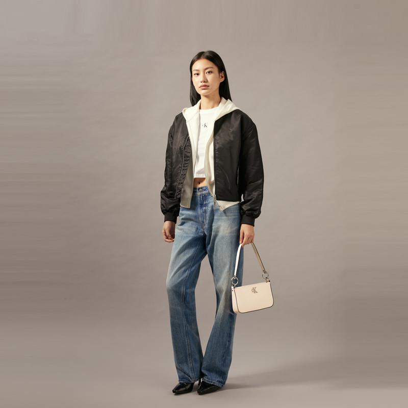 

CALVIN KLEIN Синтетическая Подмышечная Сумка-багет Женская Абрикос, 280-Миндально-желтый