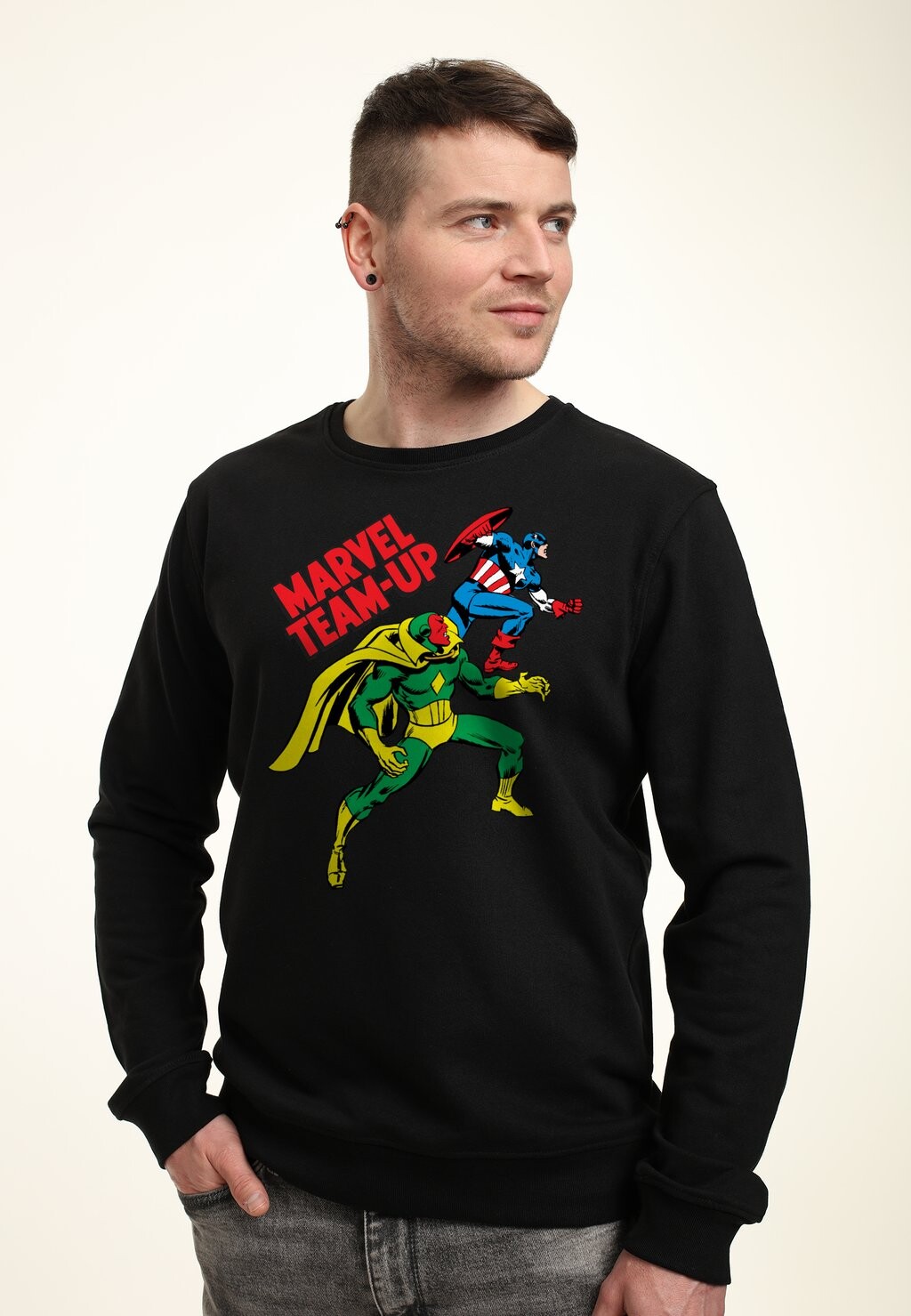 

Толстовка AVENGERS CLASSIC CAP & VISION Marvel, черный