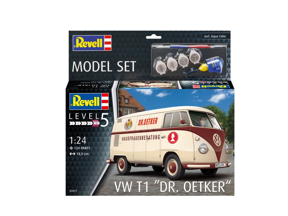 

Набор моделей 1/24 /67677/ vw t1 dr. Эткер Revell