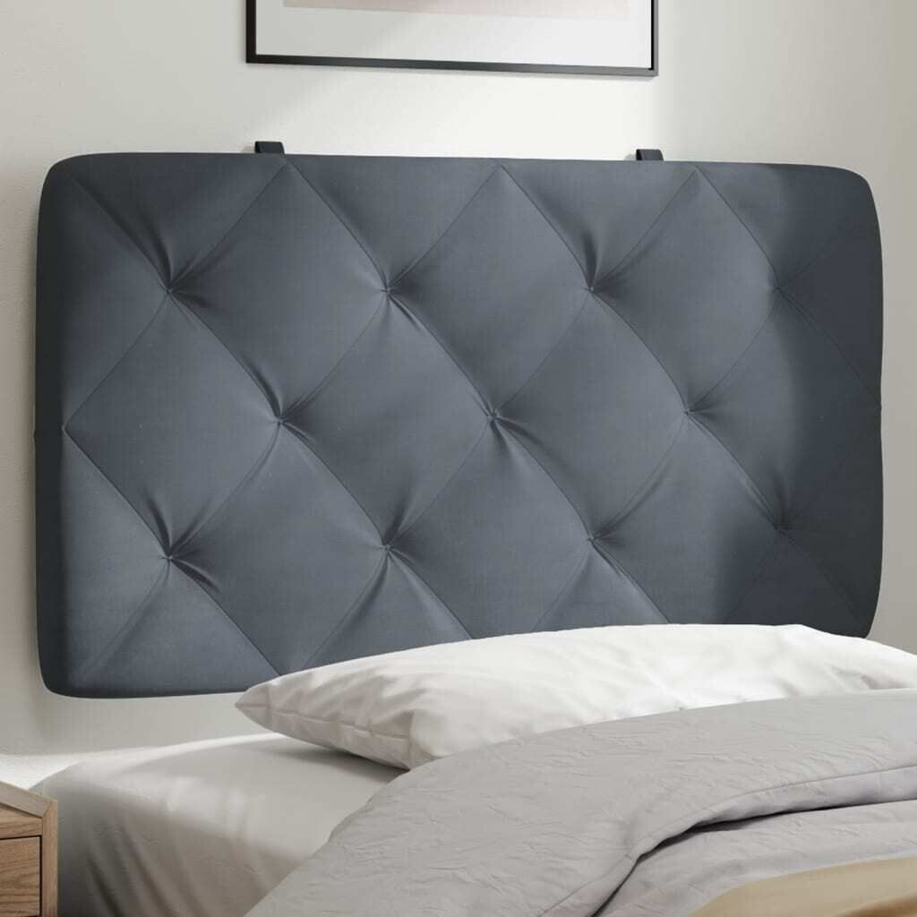 

Подушка на изголовье темно-серая бархатная 90 см DKD HOME DECOR