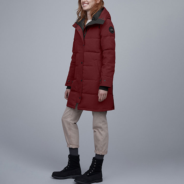 Canada Goose Куртка пуховая Shelburne женская винно-красная, Wine Red — фото 4
