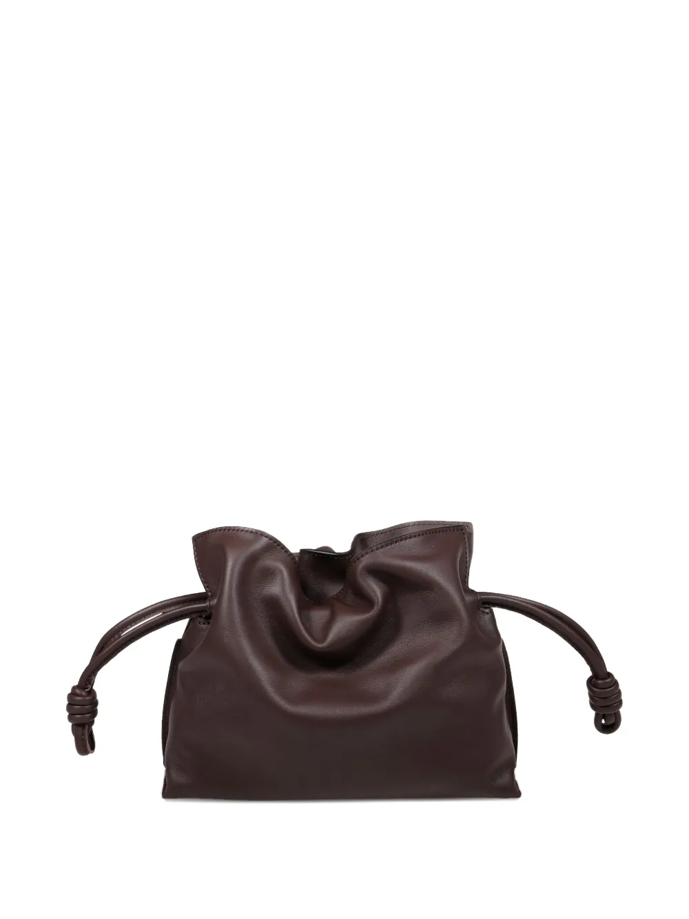 Мини-сумка-клатч Flamenco из кожи LOEWE, фиолетовый — фото 3