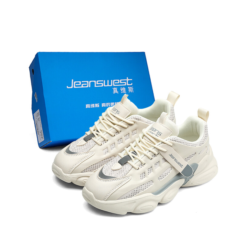 

Кроссовки JEANSWEST Chunky Sneakers Men Low-top, белый