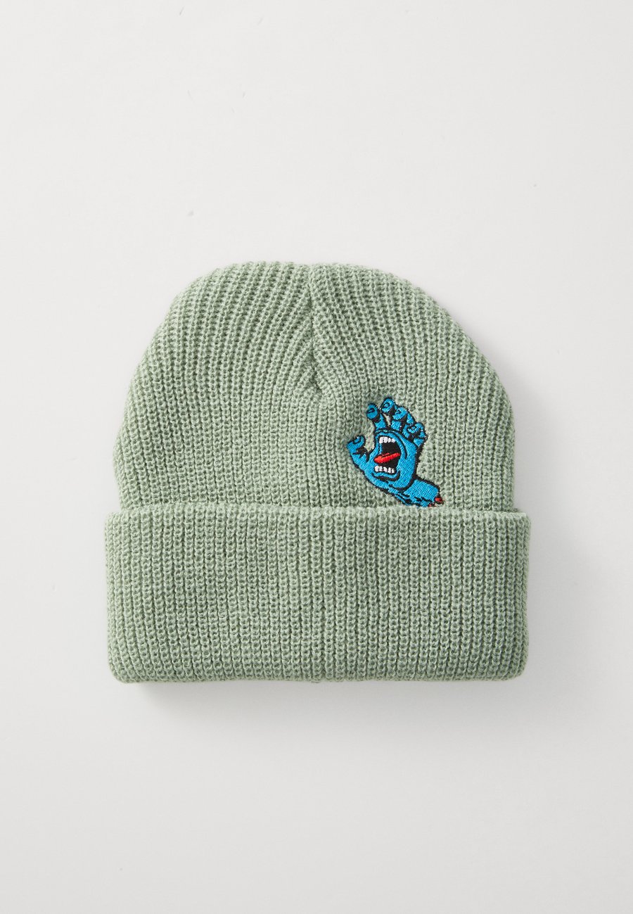 

Шапка Santa Cruz SCREAMING MINI HAND BEANIE UNISEX, Moon Rock/Green