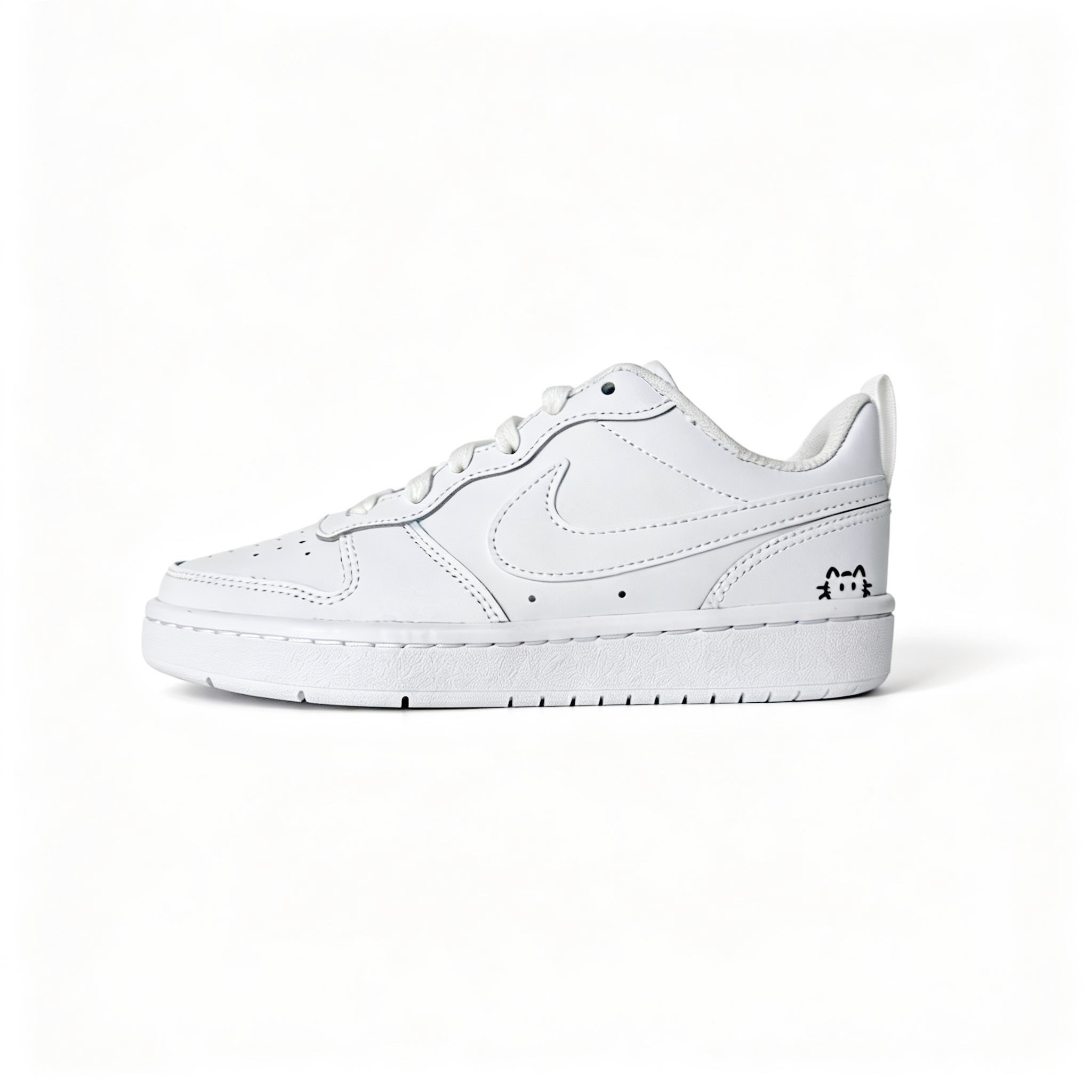 

Nike Кроссовки для скейтбординга Court Borough Twilight Snow Meowth Leather Low top Unisex White
