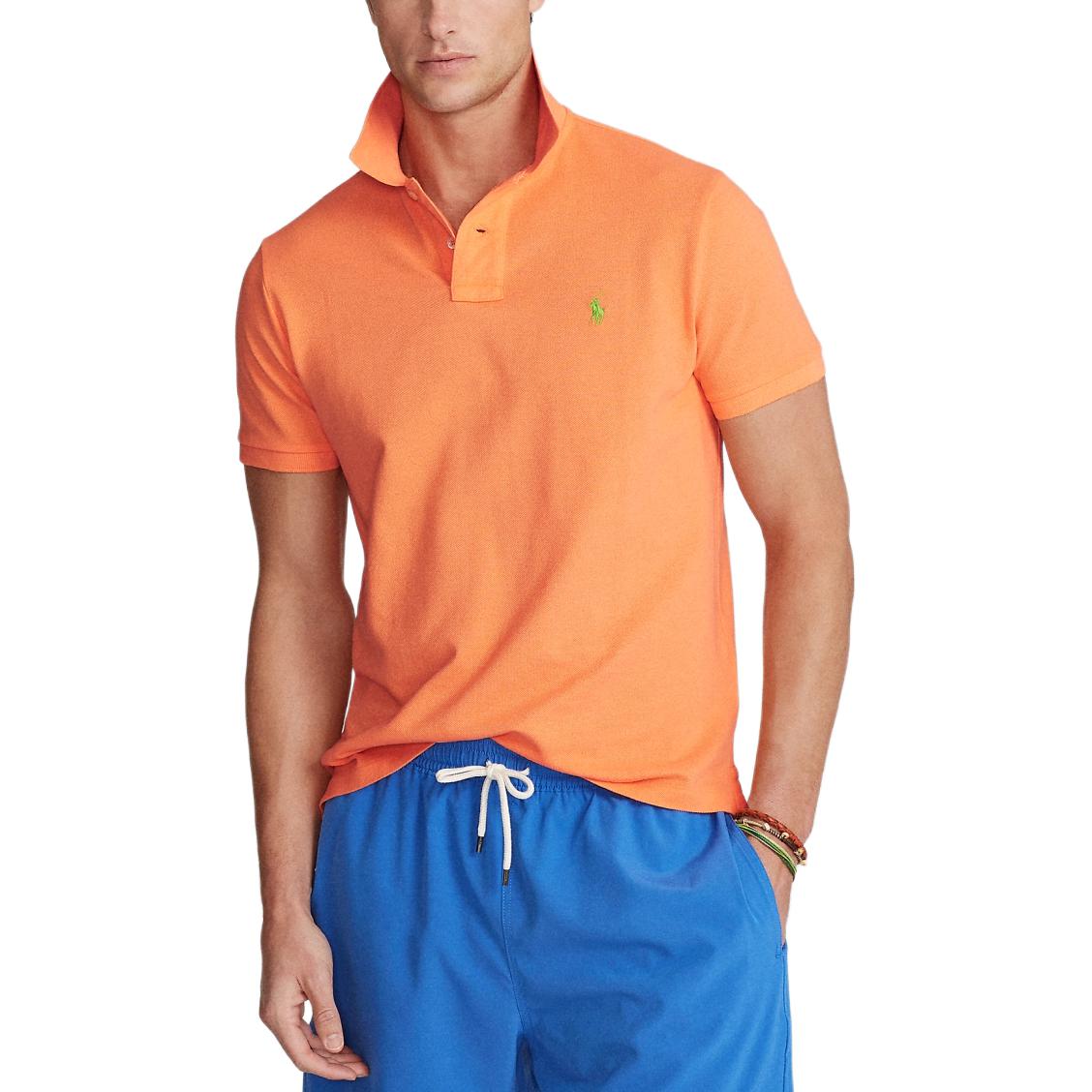 Поло SS25 мужская Polo Ralph Lauren, оранжевый — фото 3