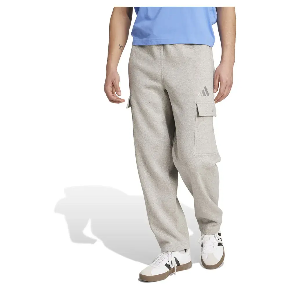 

Джоггеры adidas All SZN Fleece Loose Cargo Open Hem, серый