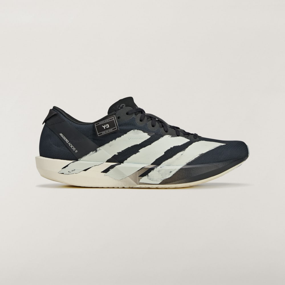 

Кроссовки Adidas Y-3 Adios 9, цвет Black/Black/Off White
