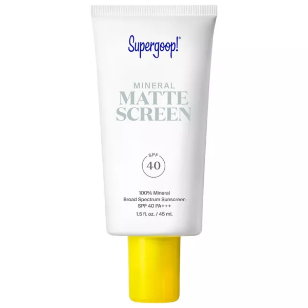 

100% минеральный матирующий солнцезащитный крем spf 40 Supergoop!, 43 гр