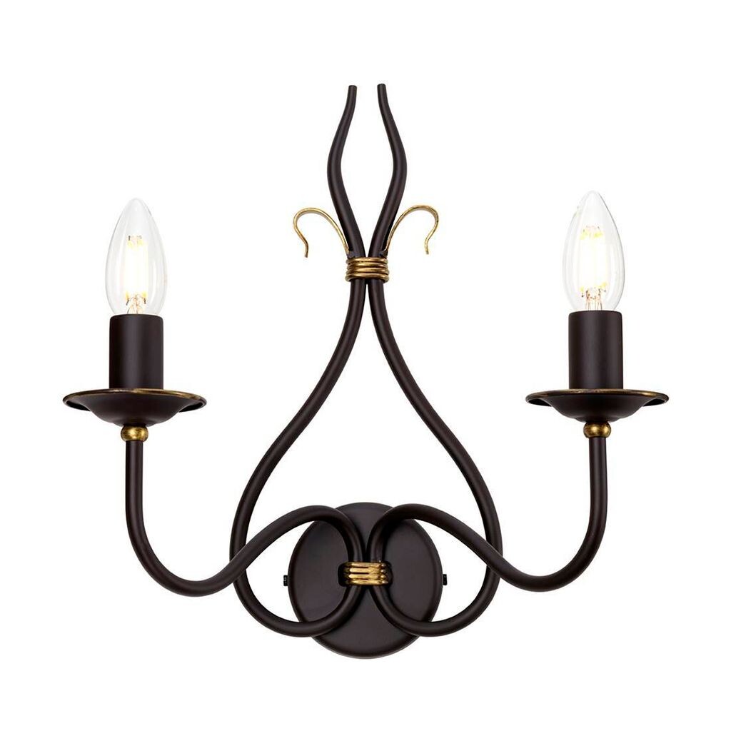 

Настенный светильник Windemere, ржавчина/золото, 2 лампочки Elstead Lighting
