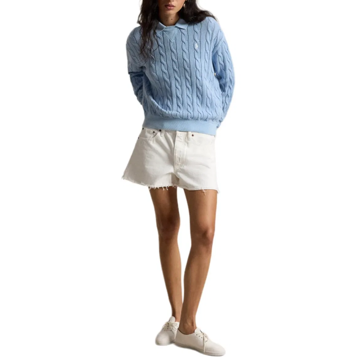 Джемпер свободного кроя Polo Ralph Lauren Chambray Blue — фото 3