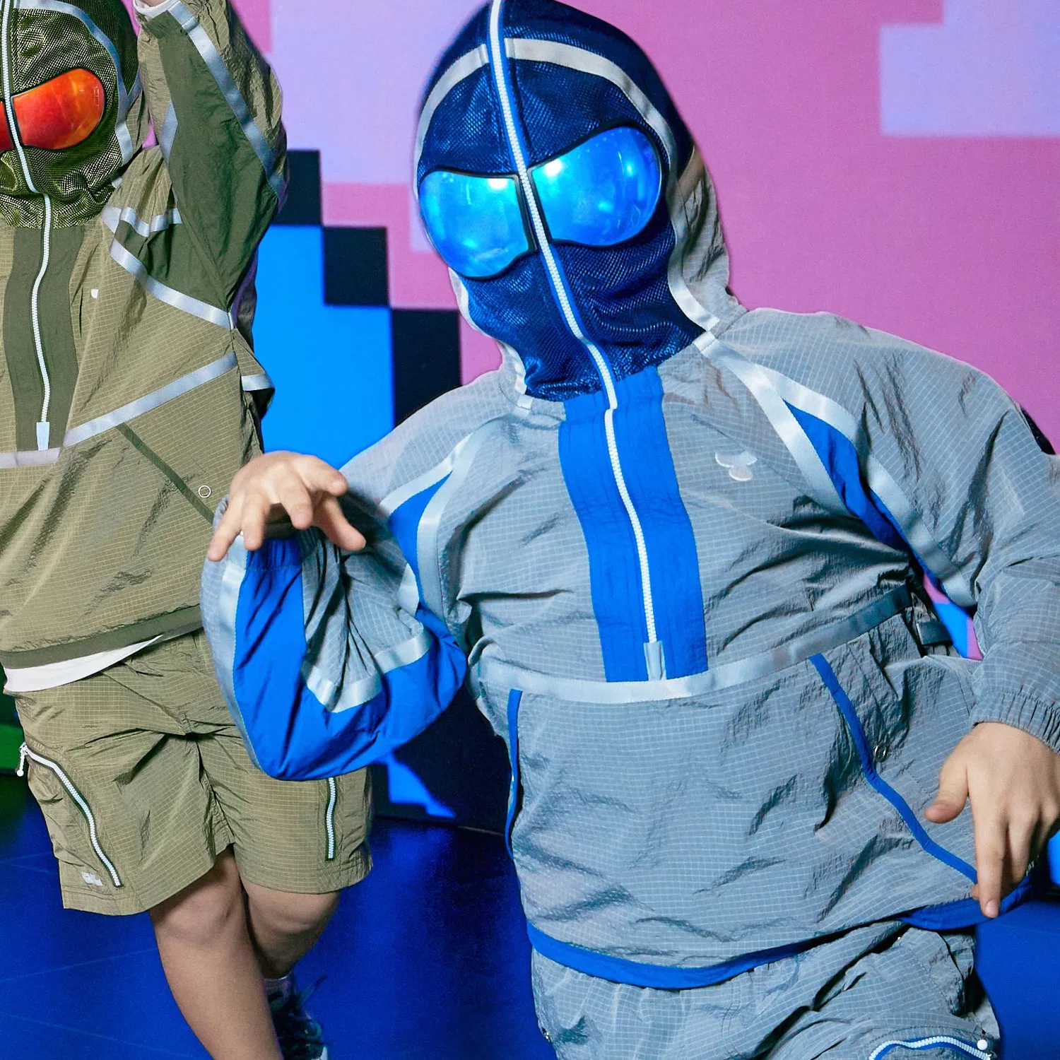 Детский анорак Phoenix Explorer Goggle сине-серый от Children Of Planet