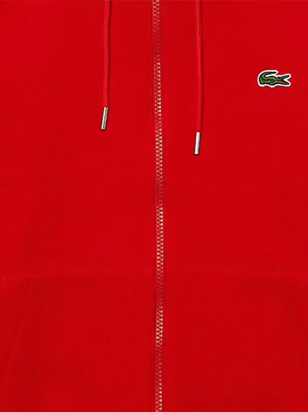 Толстовка на молнии Lacoste, красный — фото 2