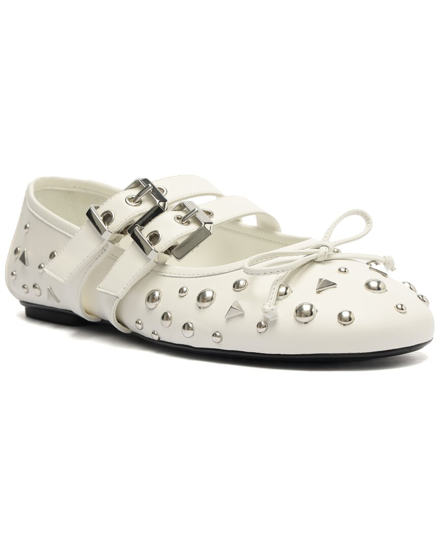 Кожаные балетки SCHUTZ Sarita, белый