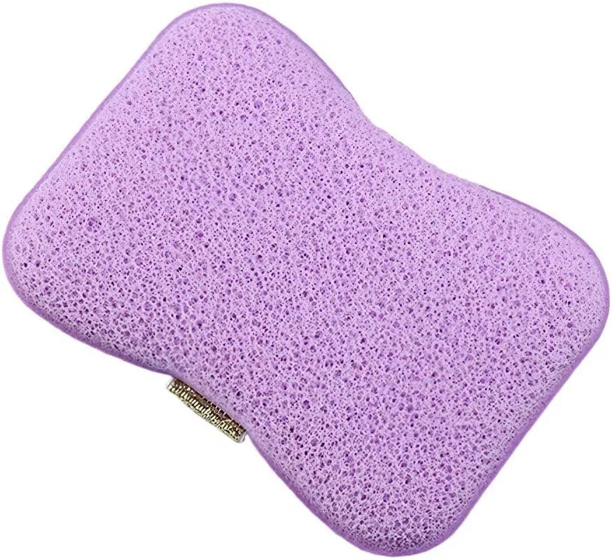 Мягкая отшелушивающая губка для душа, двусторонняя, 1 шт. Ymxygz, Purple — фото 2