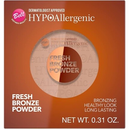 

Свежий бронзовый порошок 2,9 г, средняя бронза, Bell Hypoallergenic