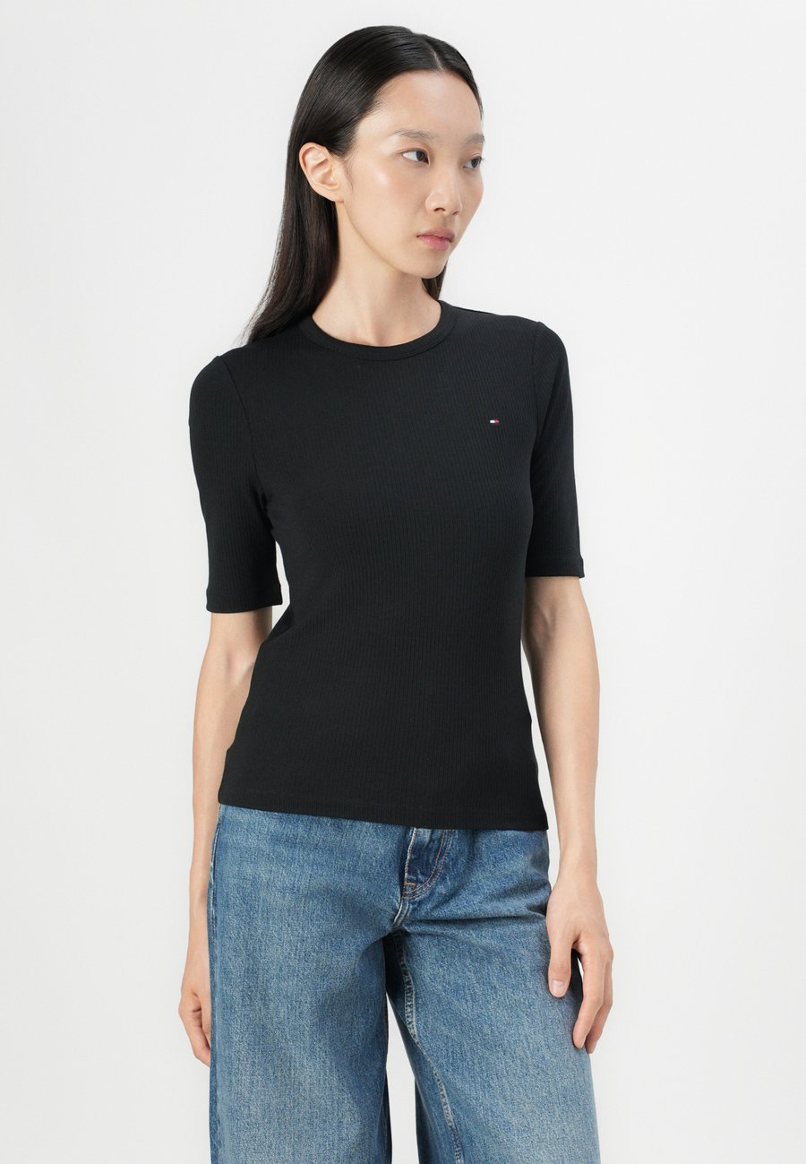 Футболка Tommy Hilfiger SLIM, Black — фото 4