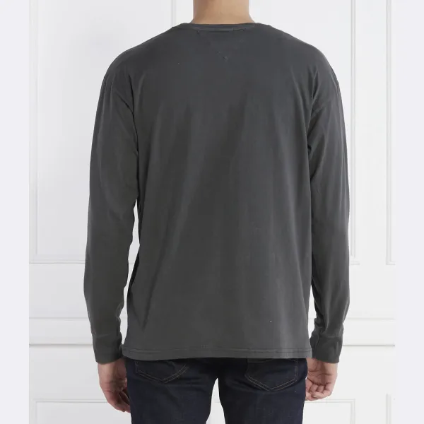 Футболка с длинным рукавом tjm l/s Burning Badge, стандартная посадка Tommy Hilfiger, черный — фото 2