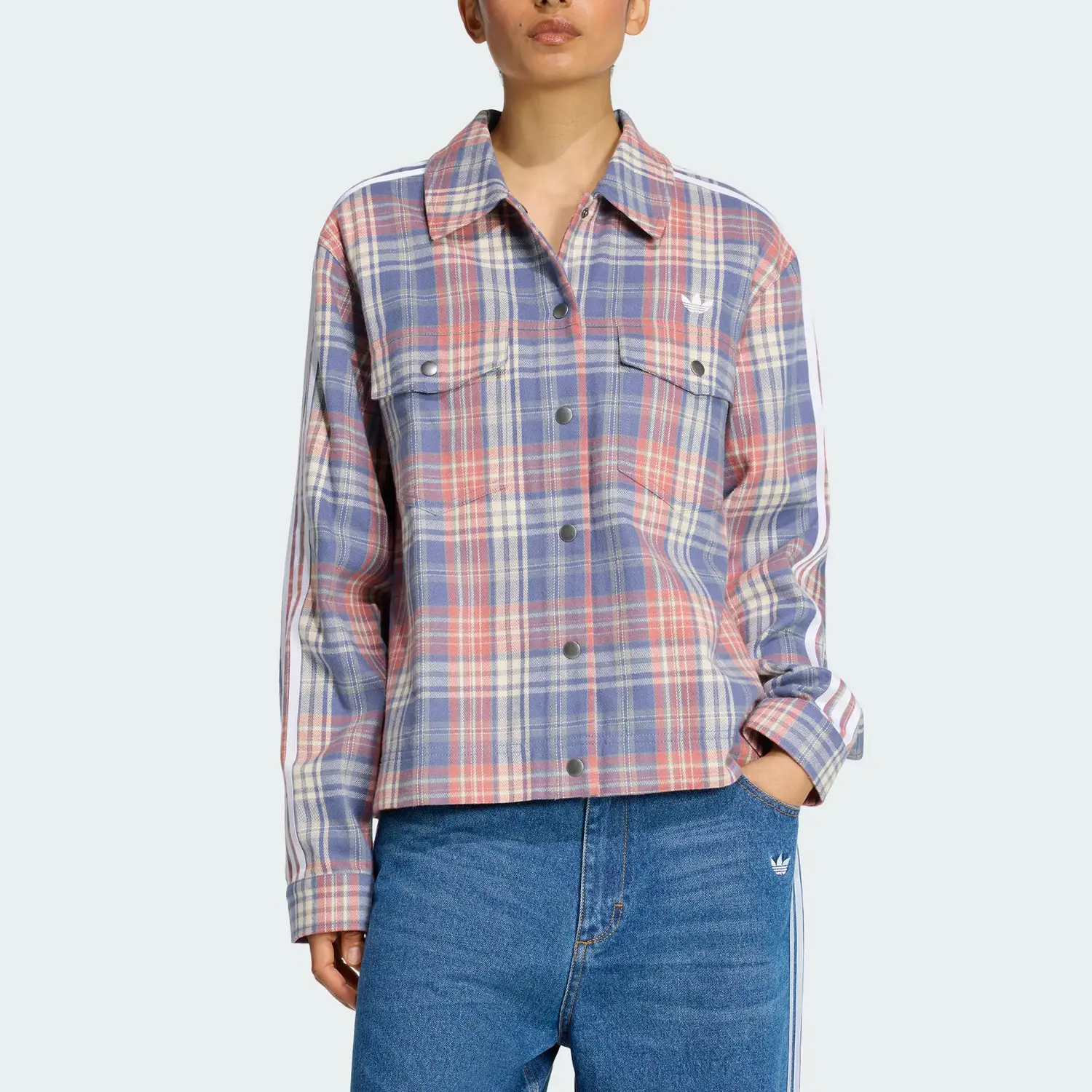 Adidas Originals Куртка FW25 женская, Blue/Orange/White — фото 3