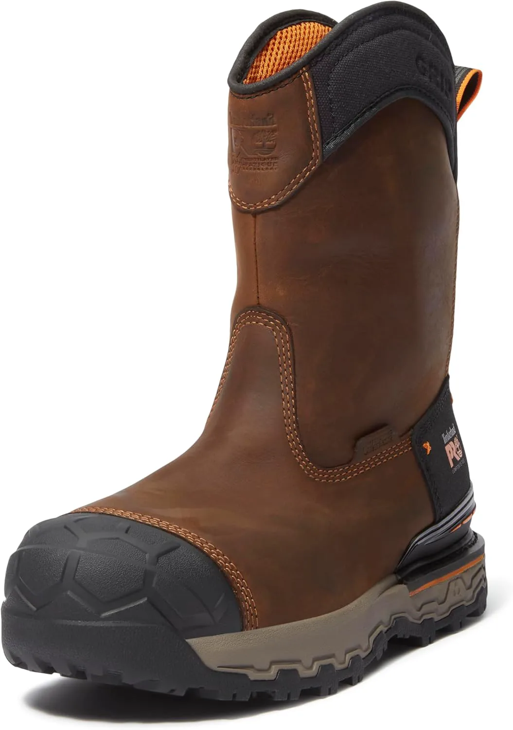 Мужские ботинки Timberland PRO Boondock Ultralight среднего коричневого цвета с композитным носком, водонепроницаемые и стойкие к скольжению, коричневый