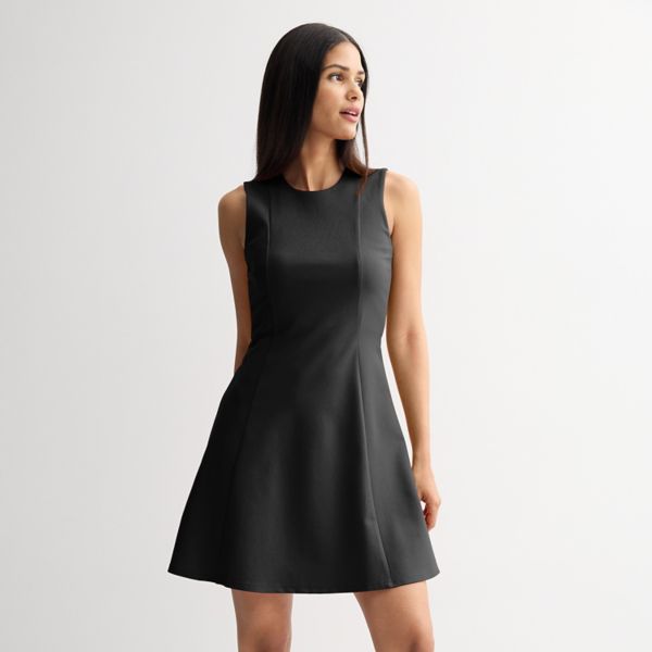 

Женское расклешенное мини-платье Nine West, черный