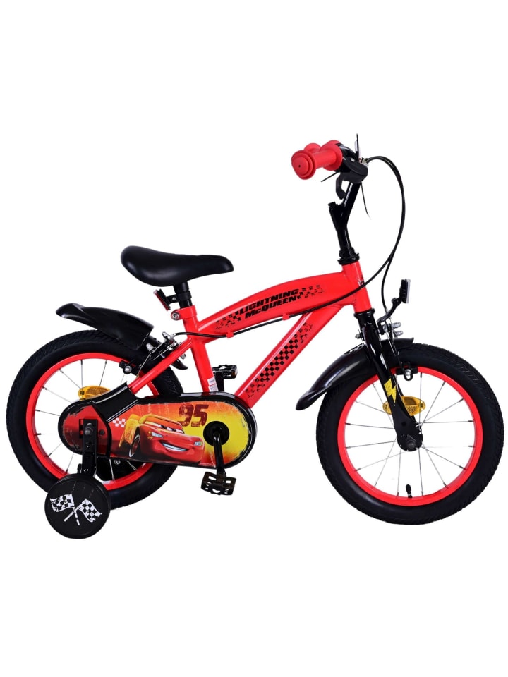 

Volare Детский велосипед Disney Cars, 14 дюймов, без ножного тормоза, красного цвета