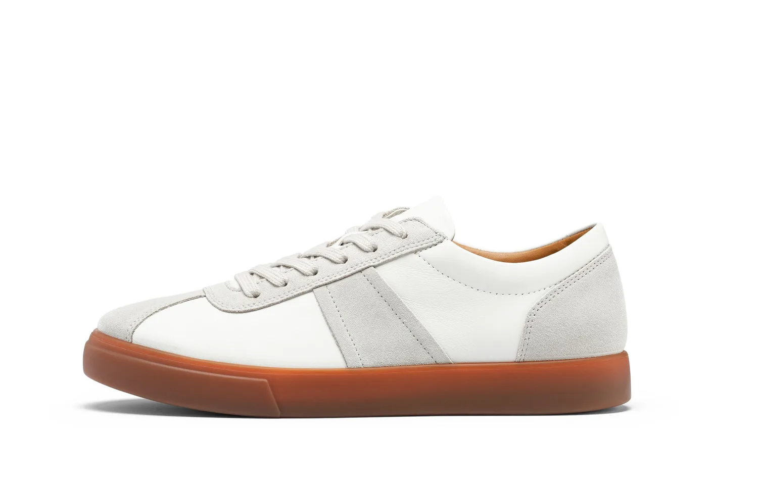 Ecco SS26 SOFT 10 Collection Low top German Army Trainers мужские белые — фото 3