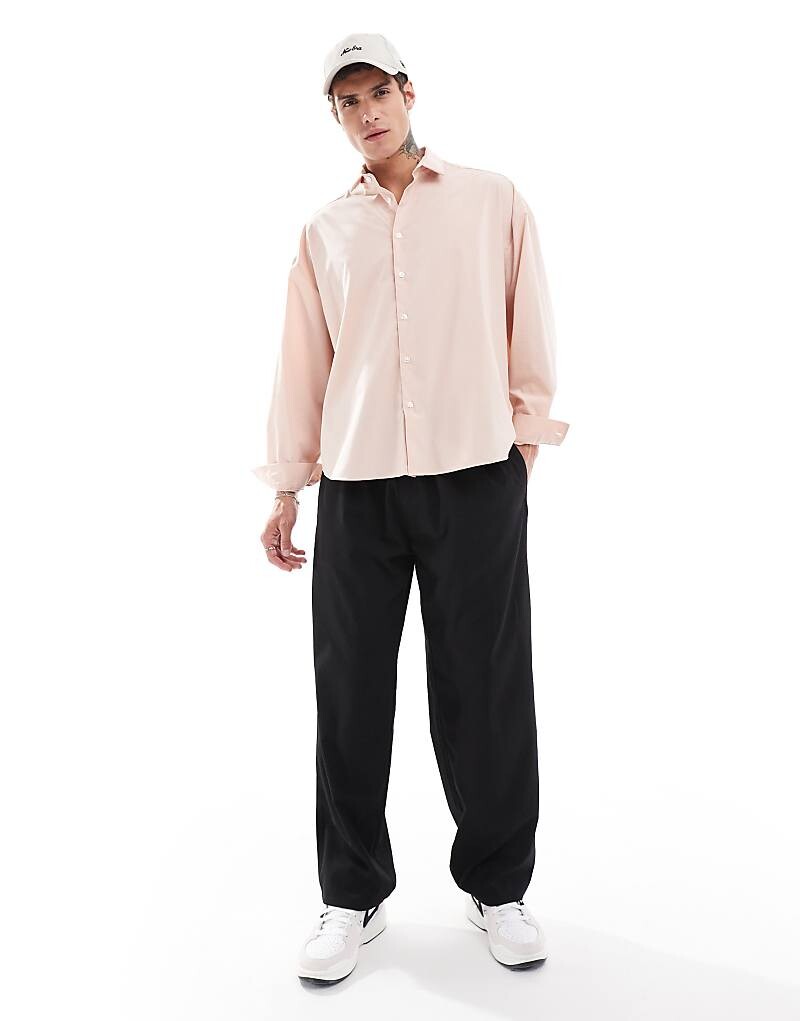 

ASOS DESIGN – рубашка оверсайз цвета Blassrosa