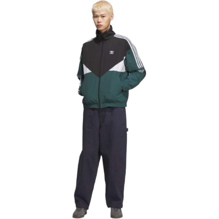 Adidas Originals Унисекс куртка SS25 черно-зелено-белая, Black/Green/White — фото 3