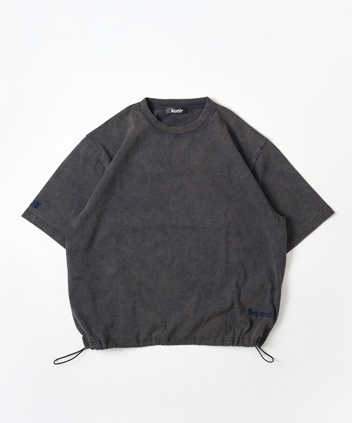 

Футболка с завязками в винтажном стиле Kutir, темно-синий