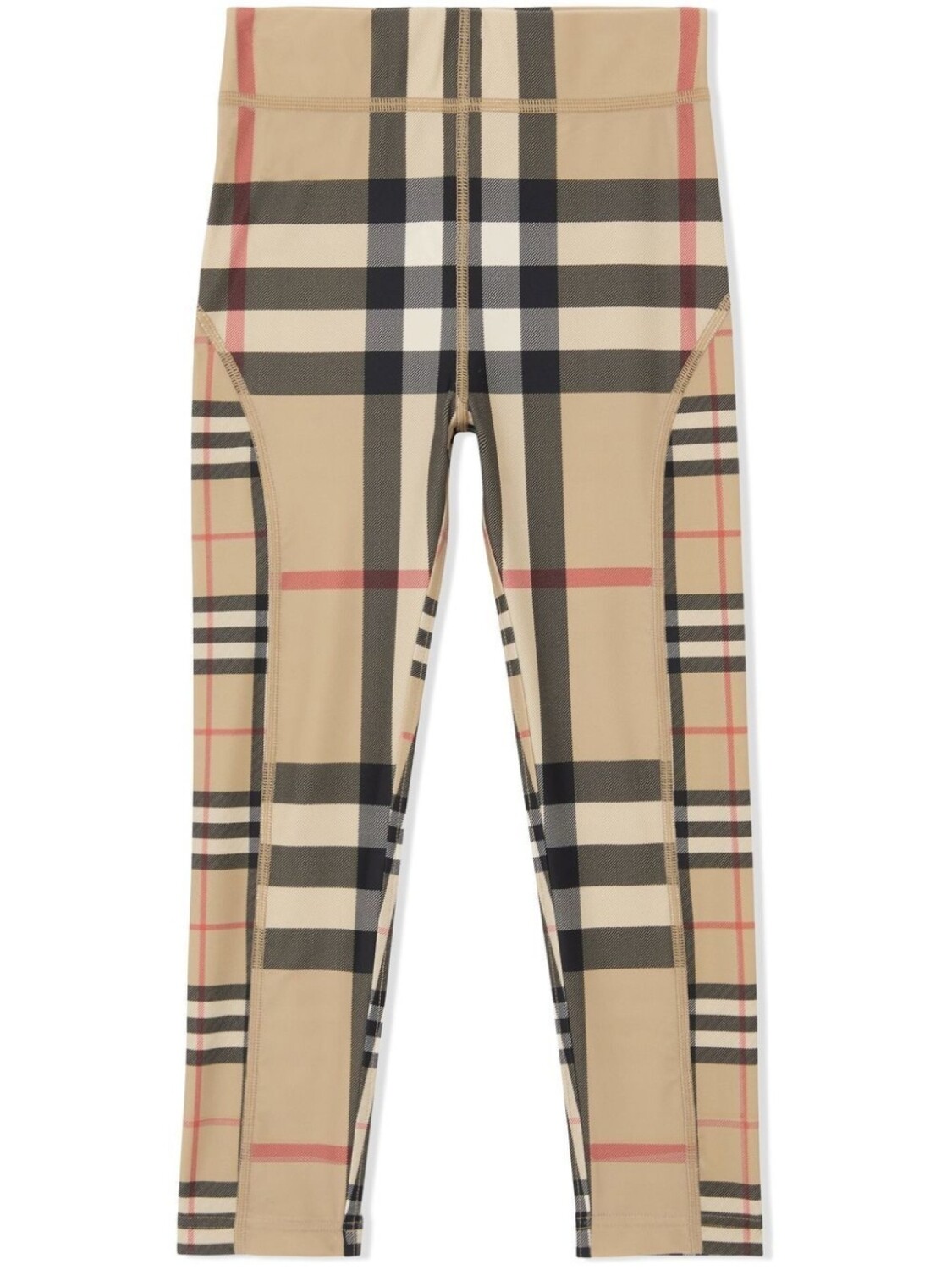 

Burberry Kids легинсы в клетку Vintage Check, нейтральный цвет