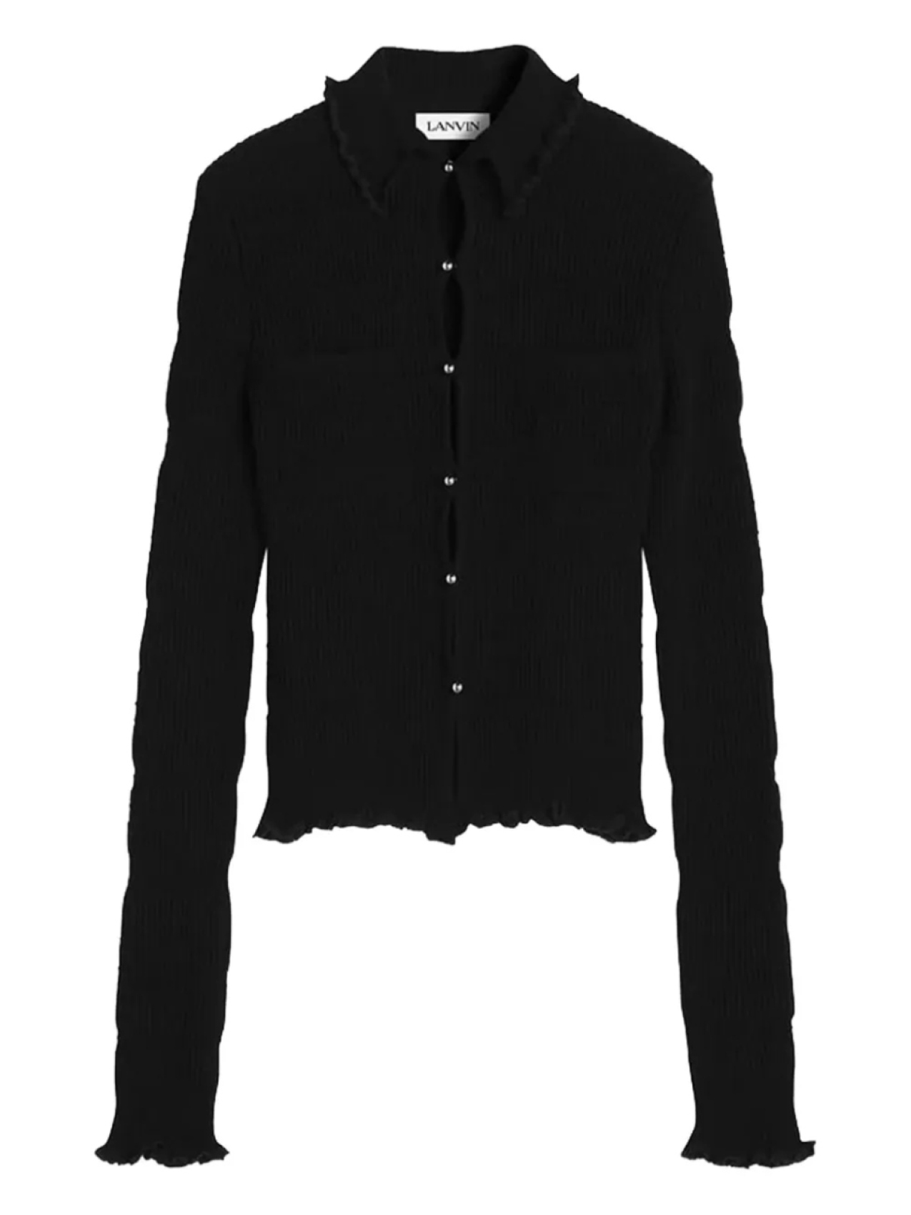

Хлопковый кардиган Lanvin, черный