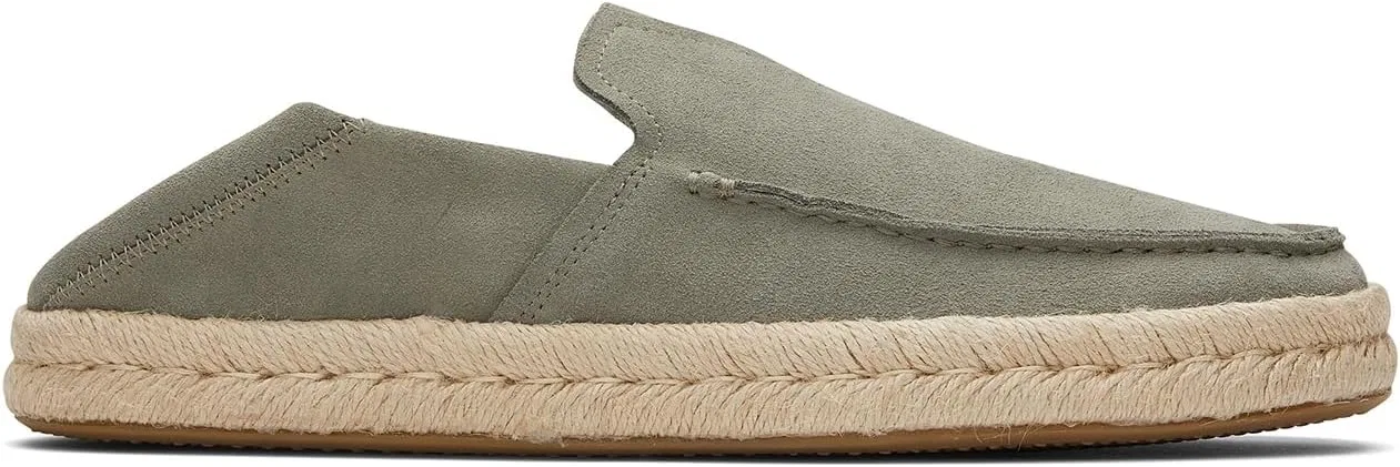 Мужские лоферы TOMS Alonso Rope_vetiver серого цвета