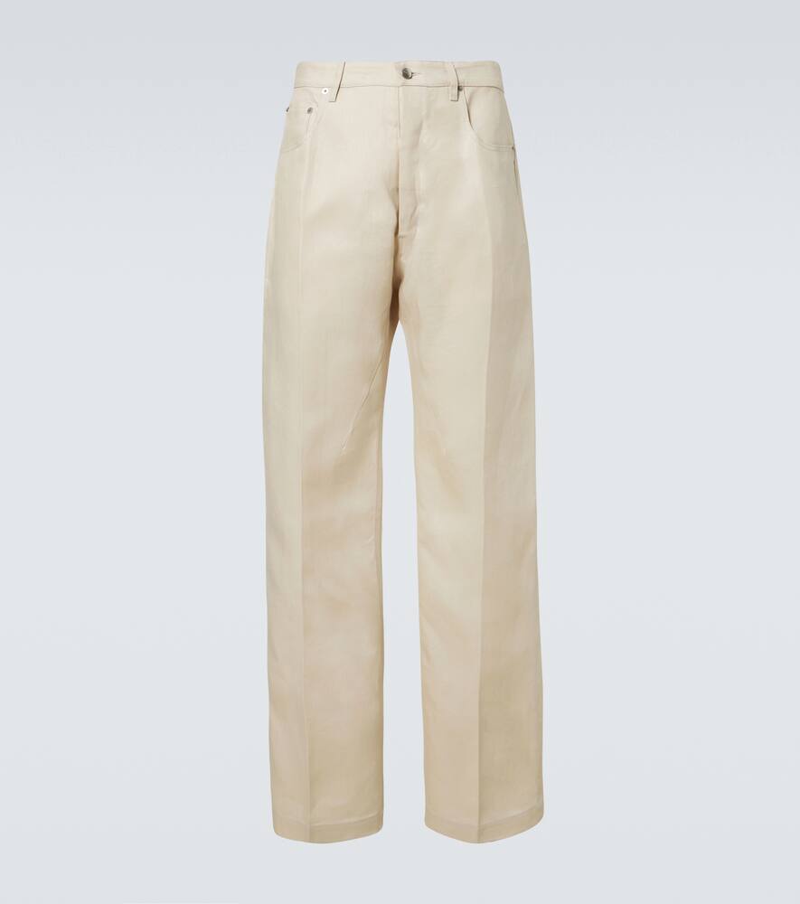 

Широкие брюки Geth из льняной саржи Rick Owens, Dinge