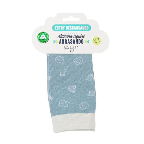 

Носки с принтом Calcetines Estoy Descansando Mr Wonderful, размер 35-38