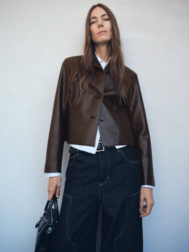 

Куртка из искусственной кожи Sabi Mango, Dark Brown