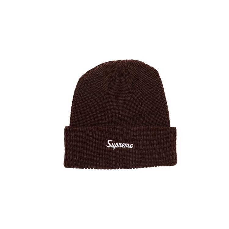 

Шапка Supreme Loose Gauge Beanie, коричневый