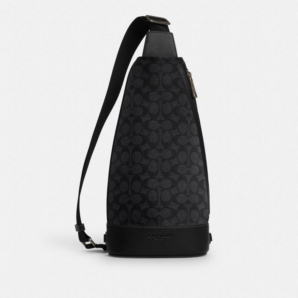 

Сумка Coach Dominic Sling Pack, серый/угольный/черный