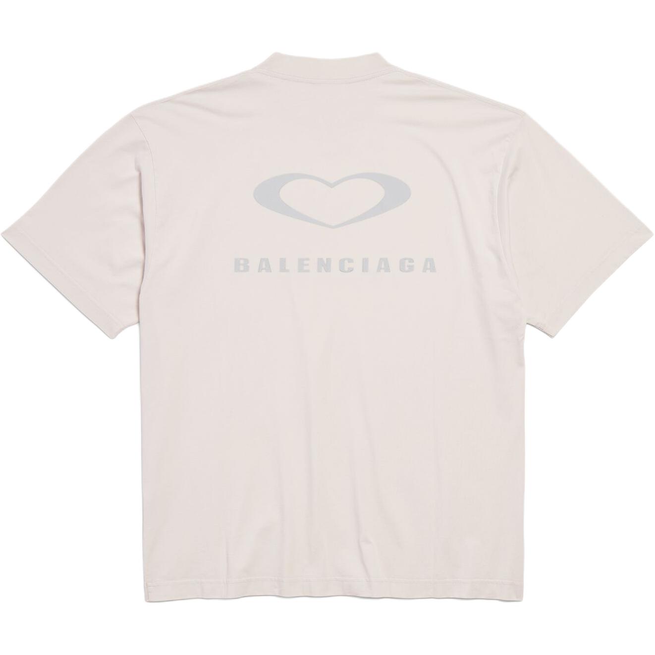 Футболка FW25 Regular Fit Unisex Balenciaga, бежевый — фото 3