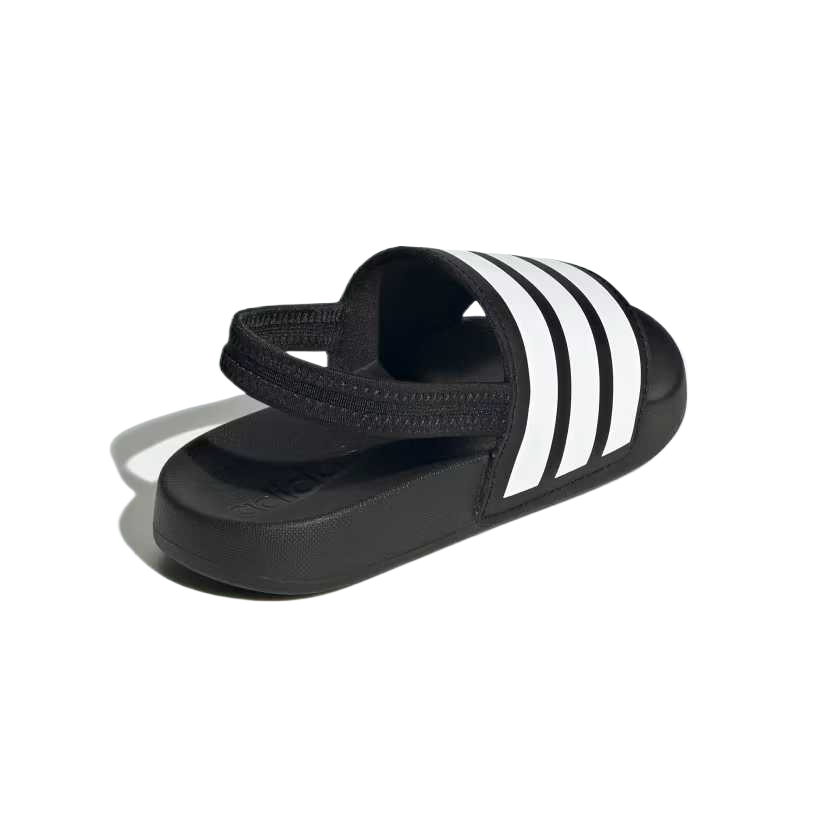 Детские сандалии Adilette Low Top Kids' Adidas, черный/белый — фото 3