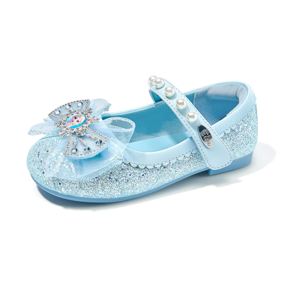 

Низкие кожаные кроссовки для подростков с амортизацией Disney, светло-голубой