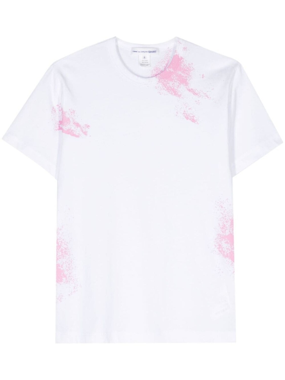 

Comme Des Garçons Shirt футболка с эффектом разбрызганной краски, белый