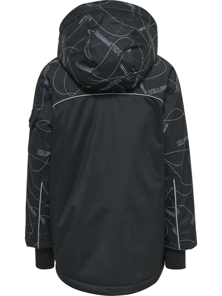 Куртка Hummel Zip с отверстиями для больших пальцев Hmlconquer Lifestyle Boys в ЧЕРНОМ цвете Hummel — фото 2