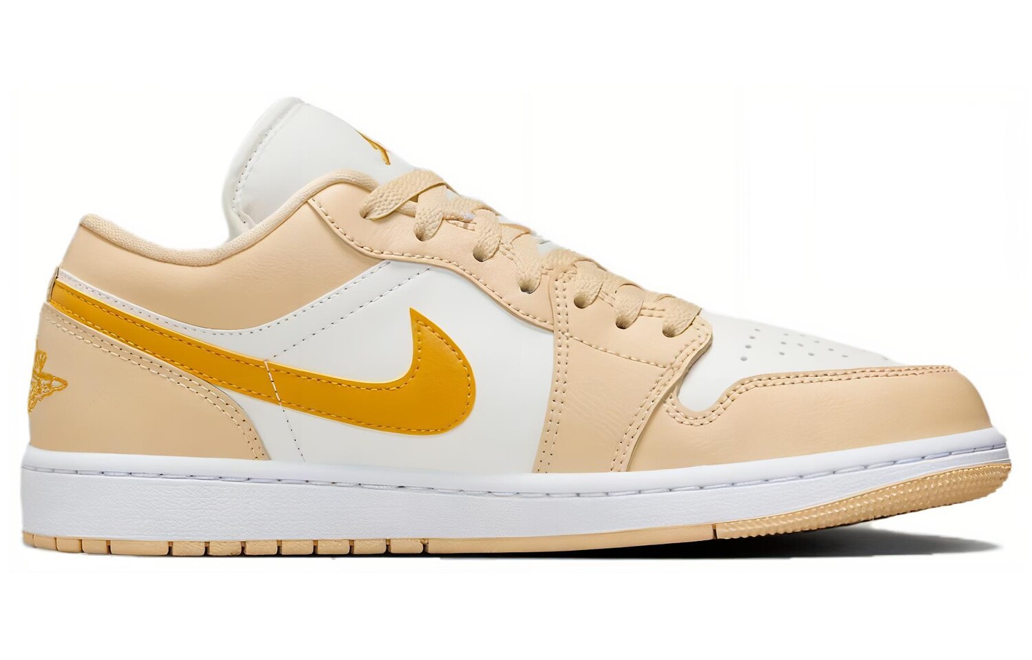Женские кроссовки Jordan Air Jordan 1 для скейтбординга, Бежевый — фото 2